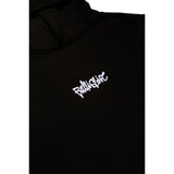 Throwie Oversized Hoodie in Black